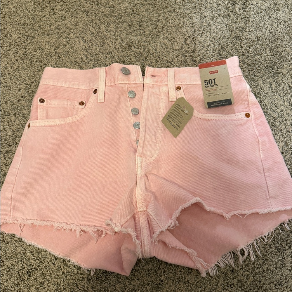 Levi Women's Pink Jean Shorts